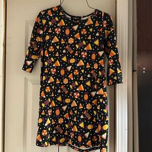 Amy Byer Halloween candy corn dress. Sz M (10/12)